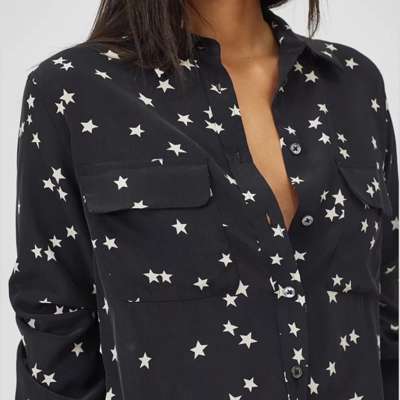 EQUIPMENT SLIM SIGNATURE SILK SHIRT - Picture 3 of 4